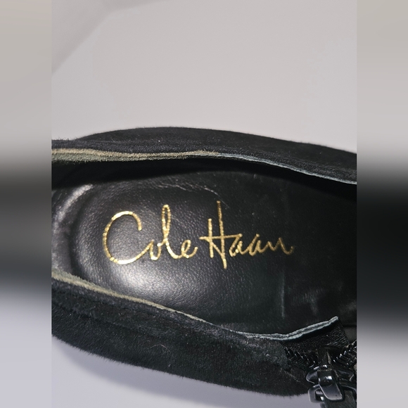 Cole Haan NikeAir suede black zippered ankle boot size 8.5 - Picture 6 of 10